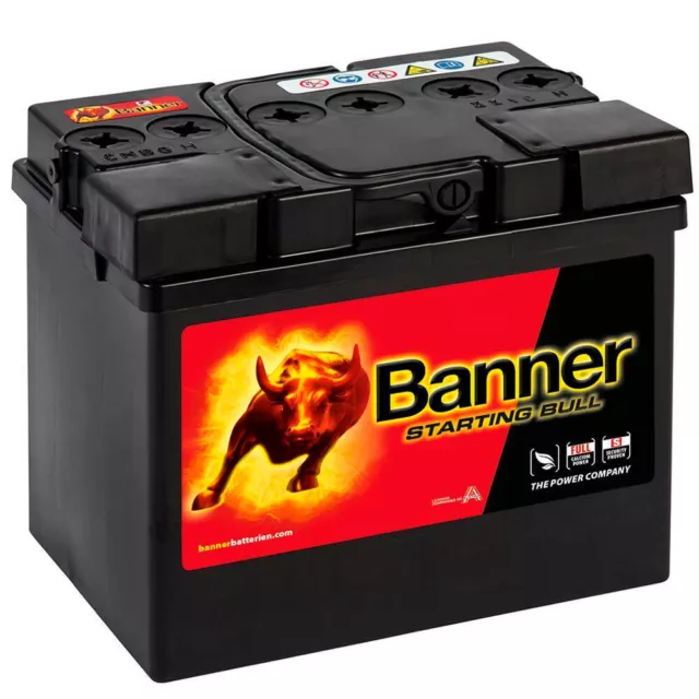 Banner 53034 STARTING BULL Batterie 30Ah 12V Motorrad Rasentraktor Batterie