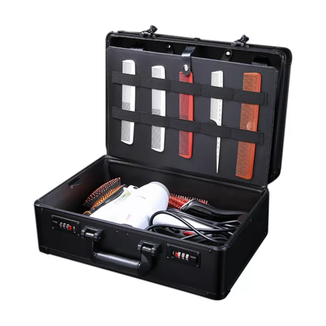Barber Salon Tool Kits Storage Travel Carry Case Organizer Box Portable Black