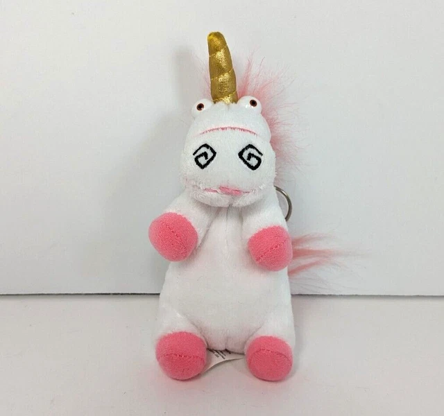 Despicable Me Unicorn 6" Plush Key Chain Universal Studios Park Pink White