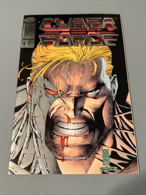 Cyberforce Limited Series #4 Image Comic Book Foil Cover July 1993 Silvestri