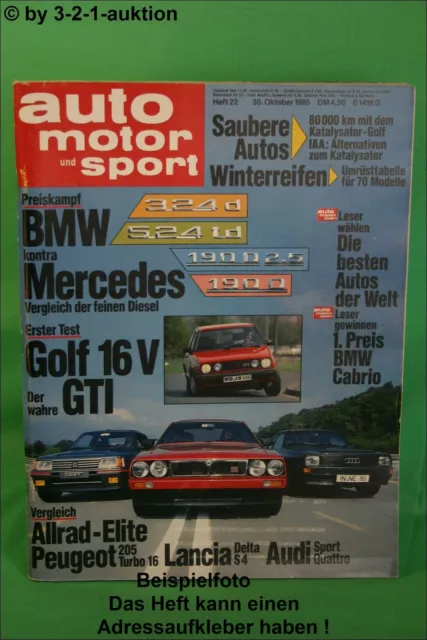 AMS Auto Motor Sport 22/85 * Audi Sport Quattro Maserati Biturbo Spider