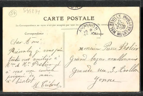 CPA Malzeville, Rue Carnot 1906 2