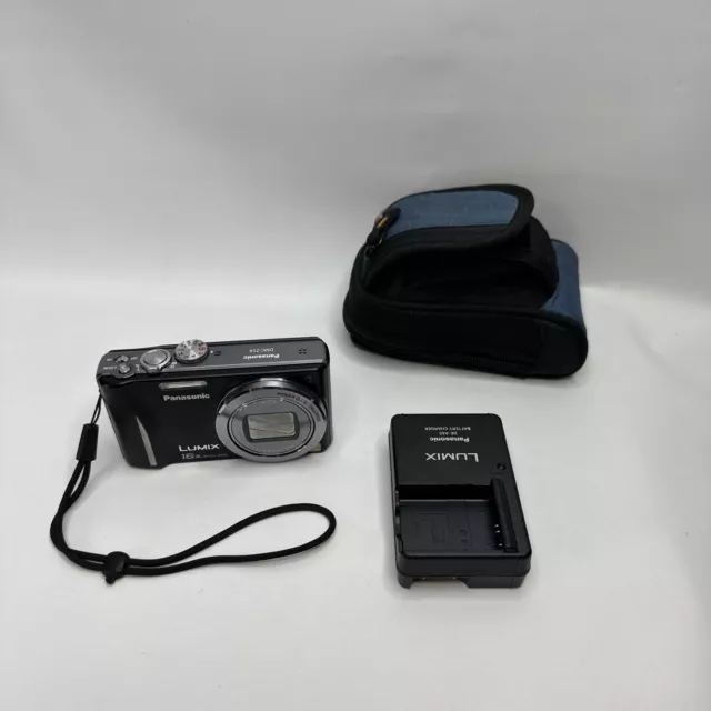 Panasonic Lumix DMC-ZS8 Digital Camera w/ Battery, Charger TESTED - WORKING
