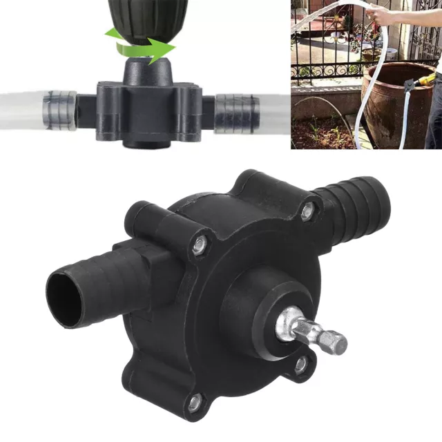 Hand Electric Drill Drive Self Priming Pump Oil Fluid Water Transfer Tools Home