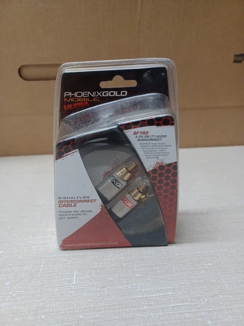 Phoenix Gold SF1R2 7 Foot RCA Interconnect Cable 2 Channel Brand New Old School