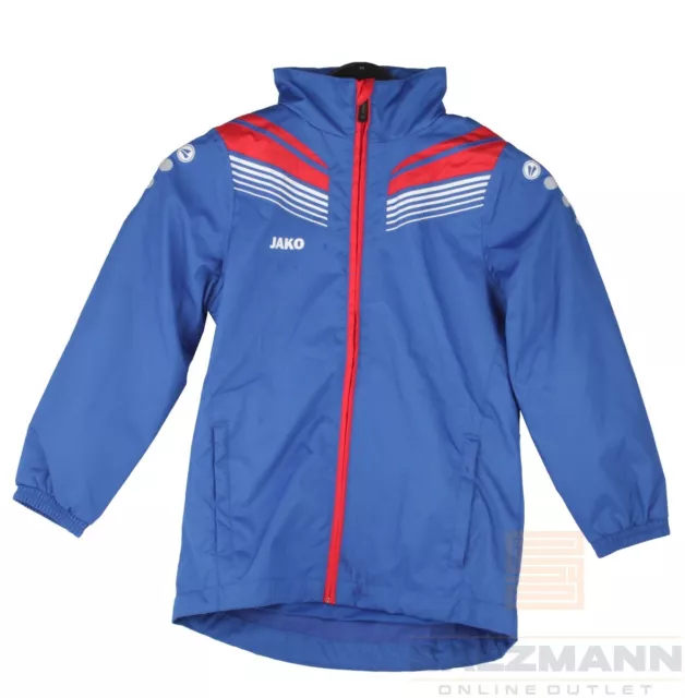 Jako Pro Enfants Veste Imperméable Gr. 128 Bleu Neuf