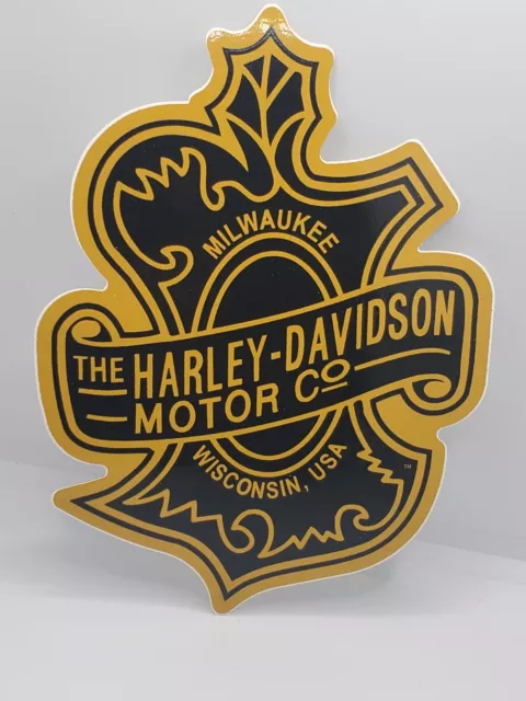 Harley-Davidson Bar & Shield Logo Bendable Aluminum Decal, Black/Silver  CG41713