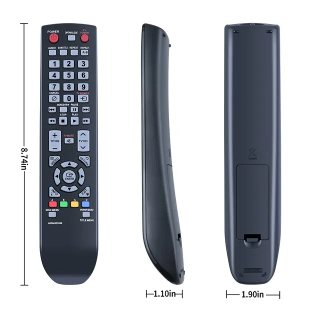 AK59-00104K Remote Control For Samsung Blu-Ray Player BD-P3600 BD-P1590C