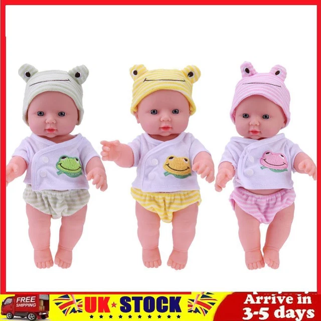 30cm Finished Doll Soft Elastic PVC 3D Simulation Baby Dolls Baby Companion Toys