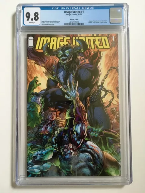 Image United #1 CGC 9.8 Jim Lee Variant 2009 Cover Omega Spawn McFarlane Liefeld