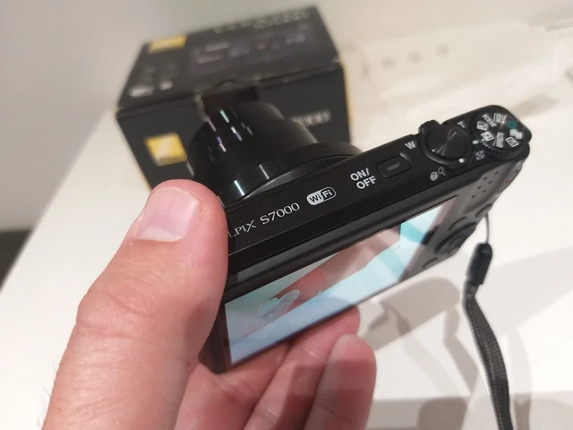 TOP MINT Nikon COOLPIX S7000 compact digital camera Black + 8 GB card ❤️❤️❤️❤️❤️