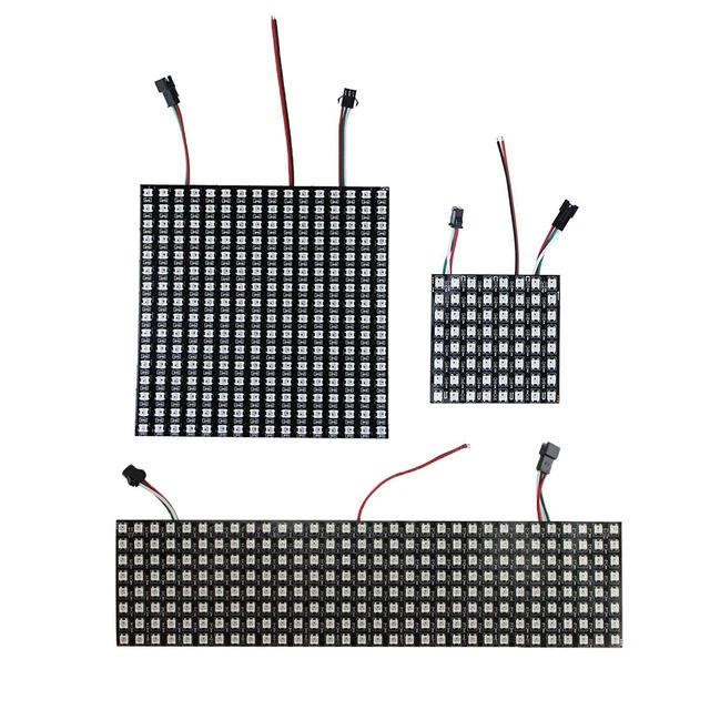 LED PIXELS MATRIX Panel WS2812B Individual Addressable Lighting RGB ...