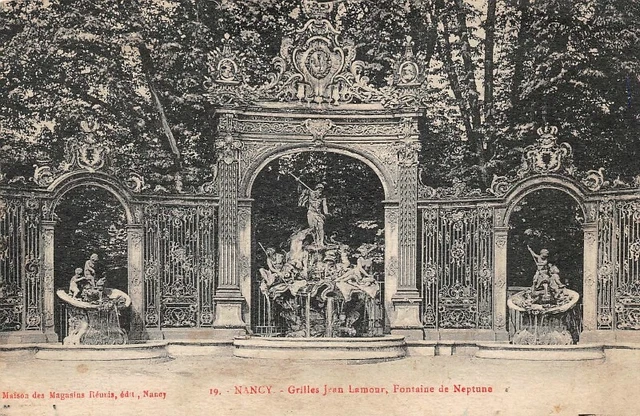 NANCY - Jean Lamour Grids - Fountain of Neptune