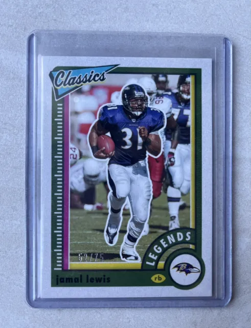 Jamal Lewis 52/75 Legends Classics Baltimore Ravens- 2022 Panini