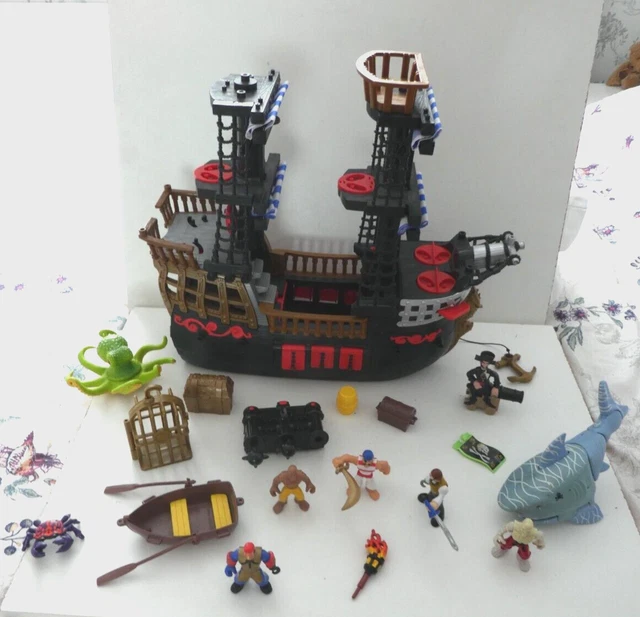 fisher-price-imaginext-pirate-ship-2006-cannon-figures-and