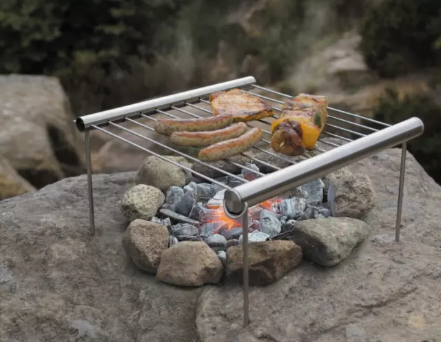 Mini Grill Grilliput Outdoorgrill Stainless Steel Camping Grill Take-Apart