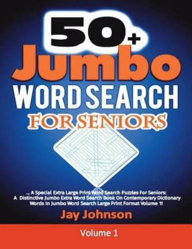 50 jumbo word search for seniors a special extra large print word 