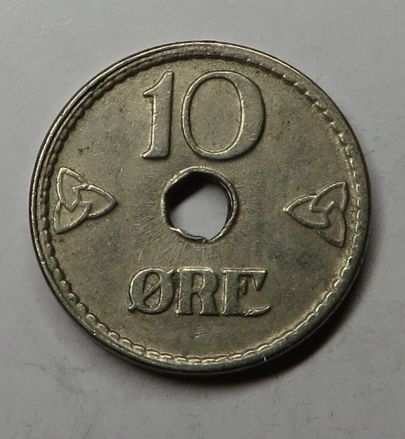 Norway 10 Ore 1946 Copper-Nickel KM#383 UNC