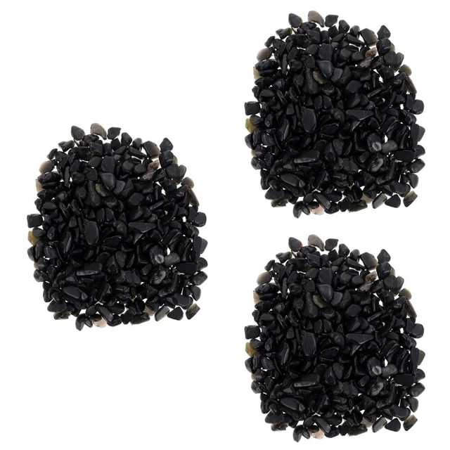 3 set vasca per pesci ossidiana paesaggio pietra fiume ciottoli rocce