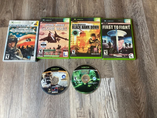 Lot Of 5 Xbox Games Medal Of Honor Tetris Worlds Star Wars Desert Storm