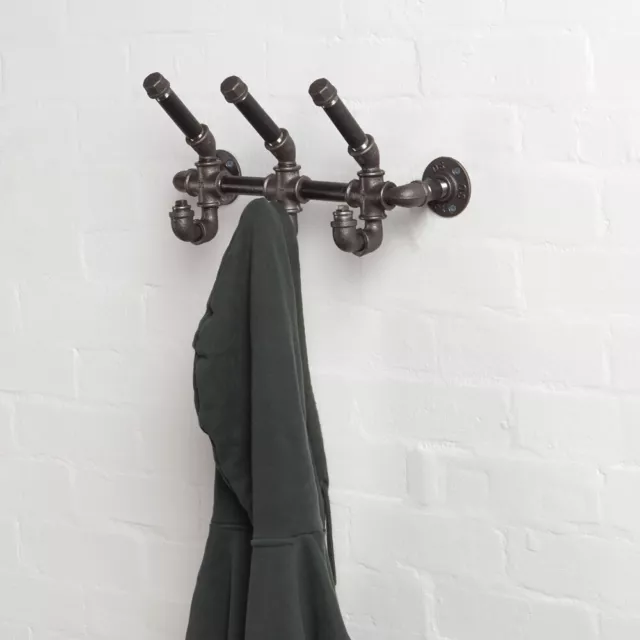 Coat Hooks - Industrial Style Made From Pipe Fittings-Steampunk, Unique, Vintage 3