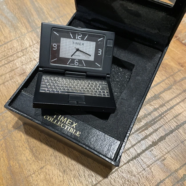 VINTAGE 90S TIMEX Desk Office Clock Time Laptop Computer Mini Small ...