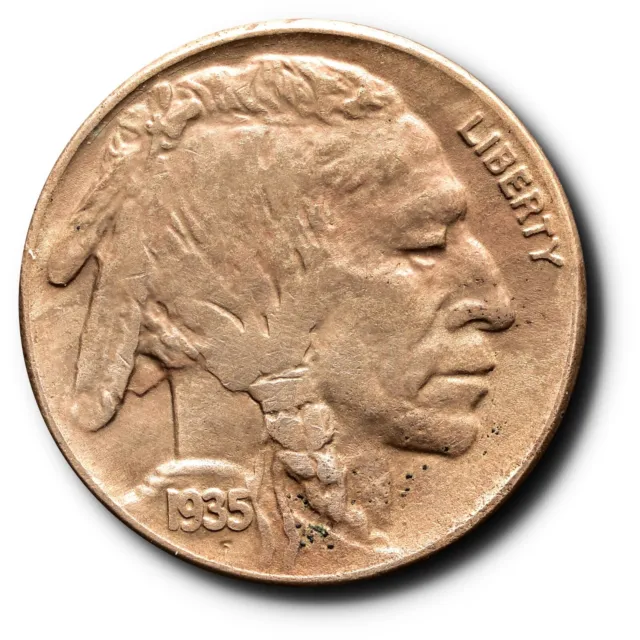 1935 Buffalo Nickel 5C AU About Uncirculated