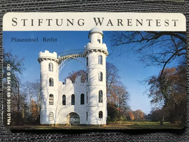 O 834 05.95 3 DM Pfaueninsel Berlin Stiftung Warentest  30000 Ex. Neu* Mint***