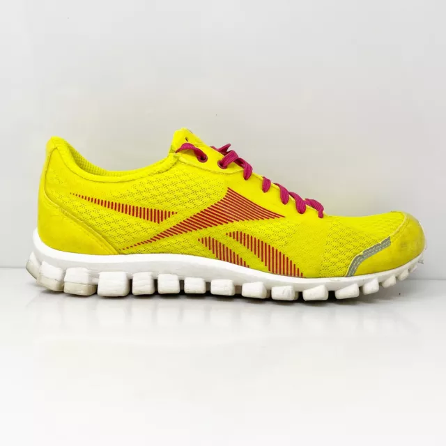 Reebok Womens Realflex J87994 Yellow Running Shoes Sneakers Size 8.5