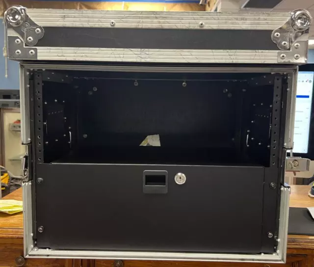 Road Ready 8 Space 8U 14" Deep Heavy Duty 3/8" ATA Amp Rack Case
