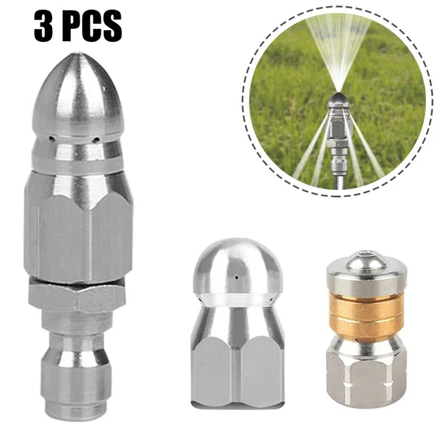 New Nozzles High Pressure Sewer Drain Cleaning Nozzle Sewer Jetter 1/4 Connetor