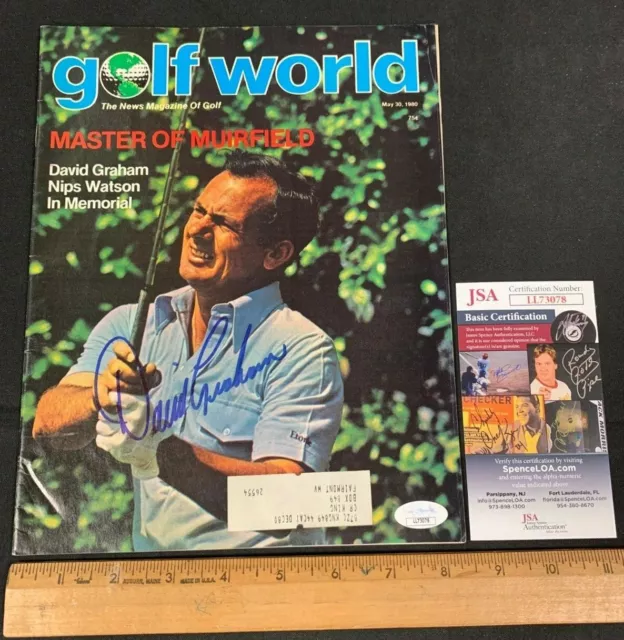 David Graham Hand Signed Autographed 1980 Golf World Magazine Jsa/Coa 12121