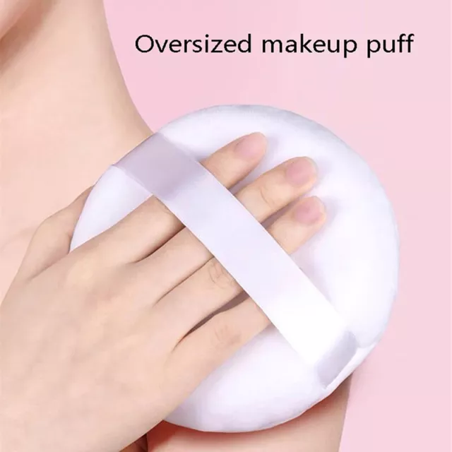 Round Oversized Makeup Set Soft Flocking Plush Soft Cookie Sponge PuEL