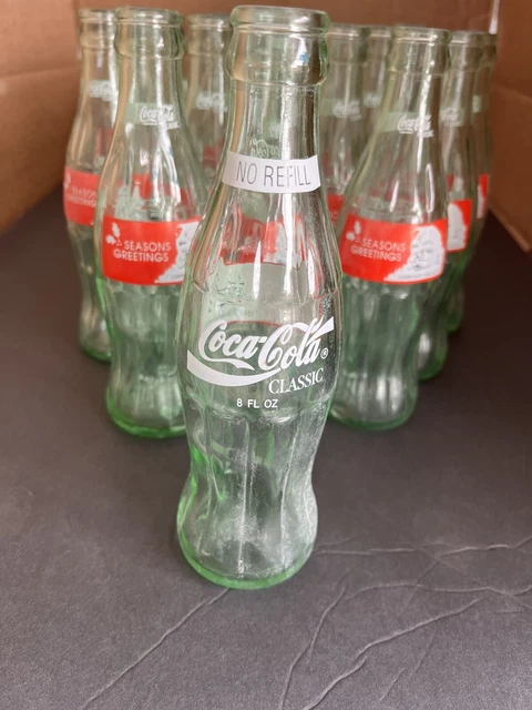 Vintage Coca Cola Classic Seasons Greeting Commemorative 8 oz  Bottles16 total 