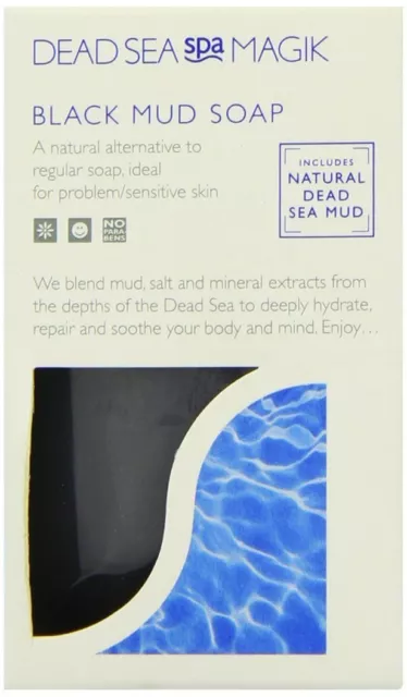 Dead Sea Spa Magik Black Mud Soap 100g-4 Pack