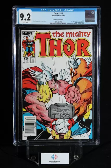 THOR #338 ~ CGC 9.2 ~ Newsstand ed ~ 2nd app of Beta Ray bill ~ Marvel (1983)