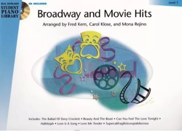 New HLSPL Broadway & Movie Hits Book 1 & CD - Hal Leonard Student Piano Library