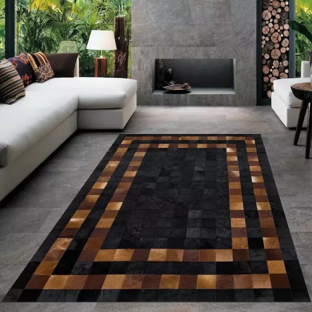 New Cowhide Large Area Carpet Rug Leather Rug Hair Area rug Cowhide Skin Rug