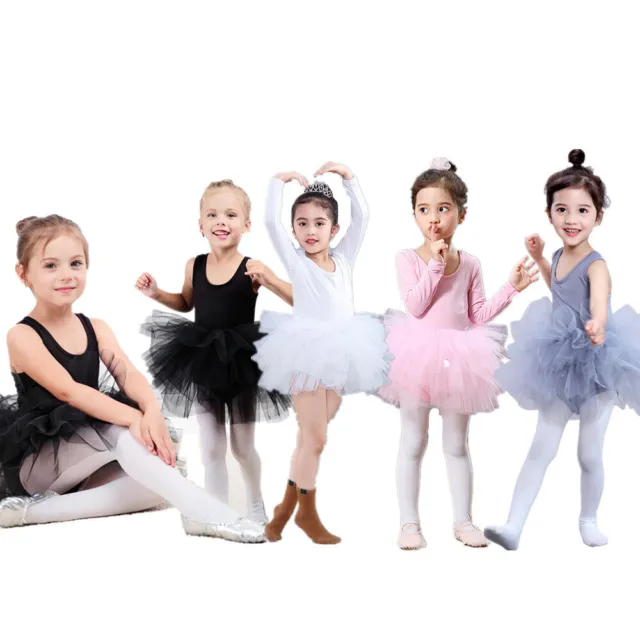 Girls Kid Ballet Tutu Dress Skirt Gymnastics Leotard Dancewear Ballerina Costume