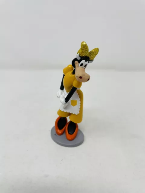 Vintage Rare Disney's Clarabelle the Cow 4" Figure Figurine Cake Topper