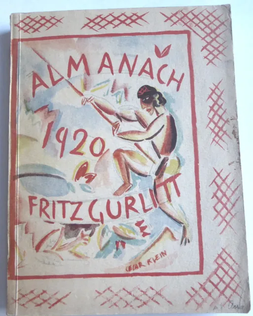 Almanach  1920 - Fritz Gurlitt , mit 2 O-Graphiken :L.   Corinth, Max  Pechstein