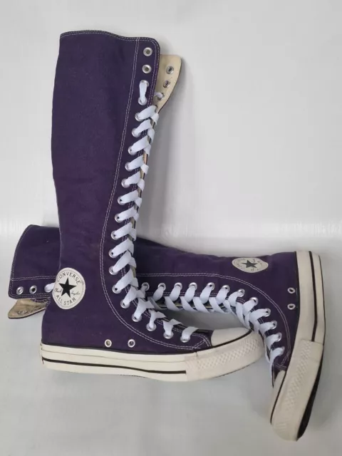 STIVALI CONVERSE ALL Star al ginocchio donna taglia 5 viola stringati EUR 96 04 PicClick IT