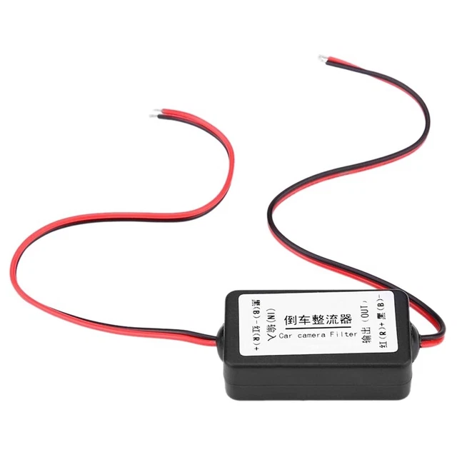 Redresseur De Lumière Inversée Pour Caméra De Recul - Filtre Anti-interférences 12V Pour Voitures Allemandes/américaines