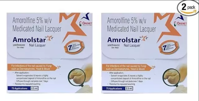 Amrolstar Nail_Lacquer Lotion antifongique (Pack de 2)