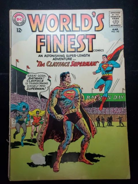 World’s Finest 140, DC Comics 1964, Clayface Becomes Superman!