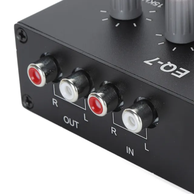 7 Band Sound Equalizer High Bass Adjustment 5.5x2.1 Interface 12db Digital C HG5