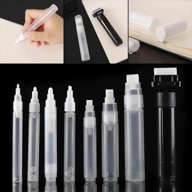 Use bolígrafos de graffiti de plástico bolígrafo de pintura accesorios marcador de tiza líquida varilla vacía