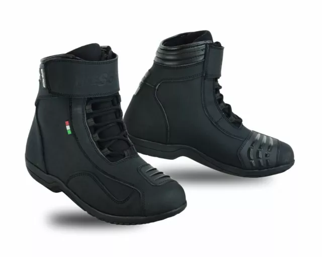 Scarpa Moto Scarpette Calzature Motociclismo Scooter Stivale Tecnico Pelle CITY