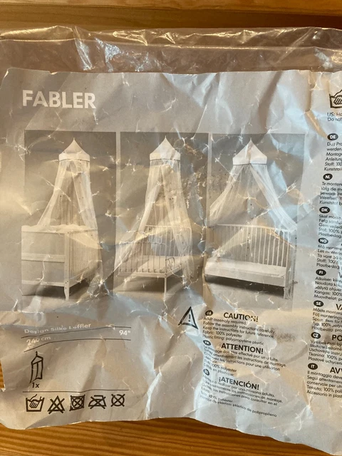 Himmel für Baby Babybett, Betthimmel von Ikea für Bett, Name Fabler