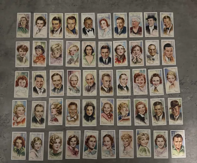 Players-Film Stars Second Series 1934-Full Set of 50- Excellent Condition